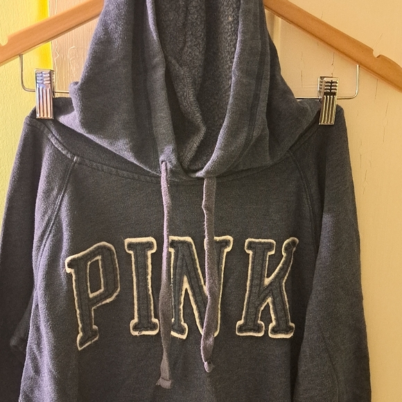 Men's Pink Brand Hooded Sweater - Picture 3 of 9